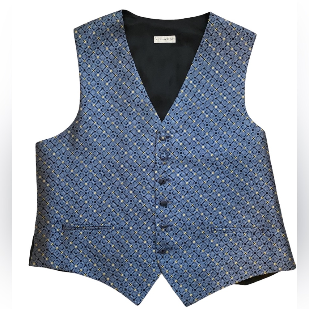 Geoffrey Beene Men’s Waistcoat Vest Jacket Size Large